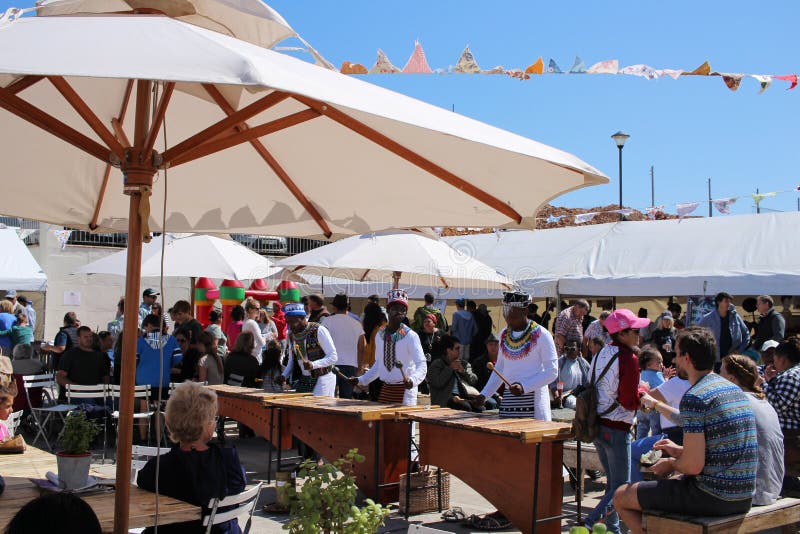 PORT ELIZABETH, SOUTH AFRICA - Sep 25, 2017: The Heritage Day Festival in Port Elizabeth is a popular cultural event in the city which features a food market, roof top beer tent and live music