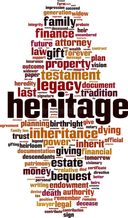 Legacy word cloud stock vector. Illustration of heredity 175211397
