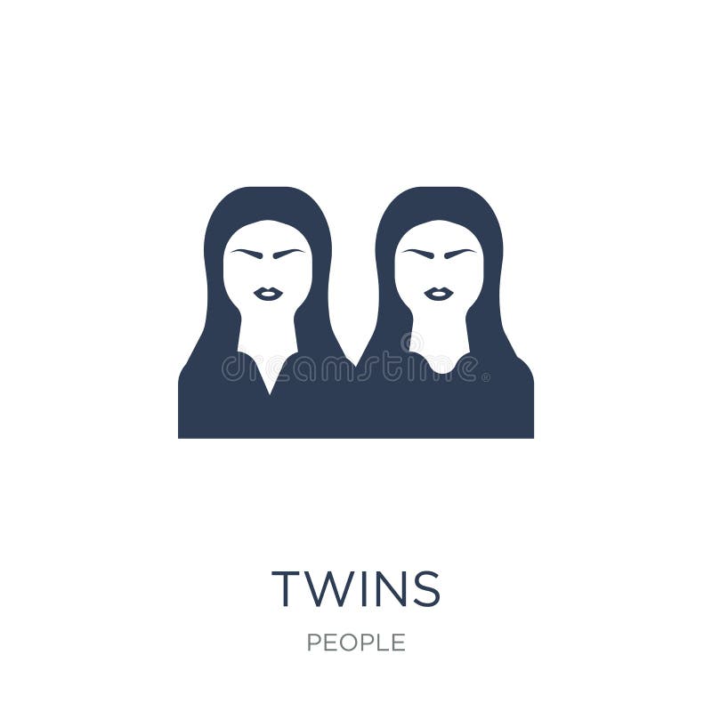 Twins icon. Trendy flat vector Twins icon on white background from People collection, vector illustration can be use for web and mobile, eps10. Twins icon. Trendy flat vector Twins icon on white background from People collection, vector illustration can be use for web and mobile, eps10