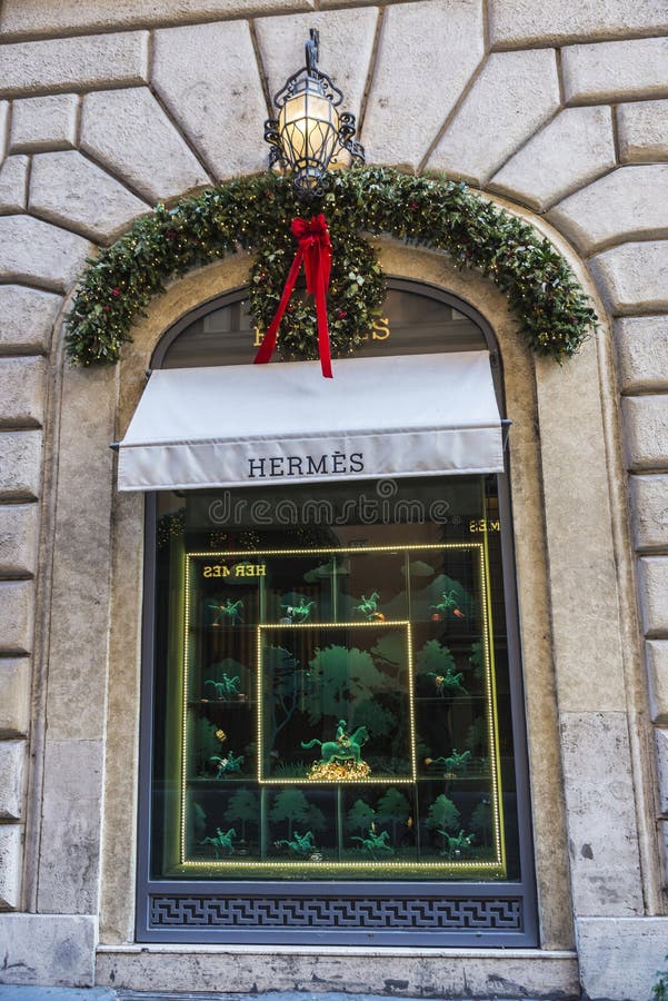 Hermes compra em Roma, Itália imagens de stock royalty free Hermes compra em Roma, Itália imagens de stock royalty free