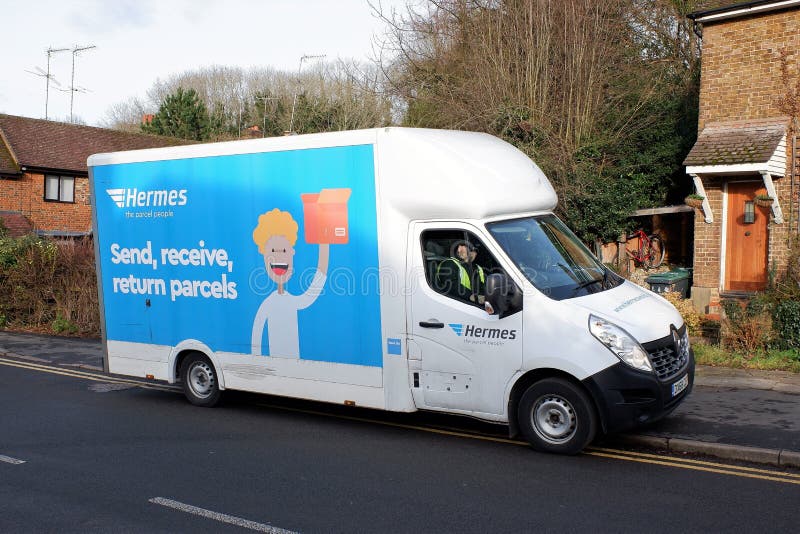 Hermes the Parcel People Delivery Van Editorial Image - Image of auto ...