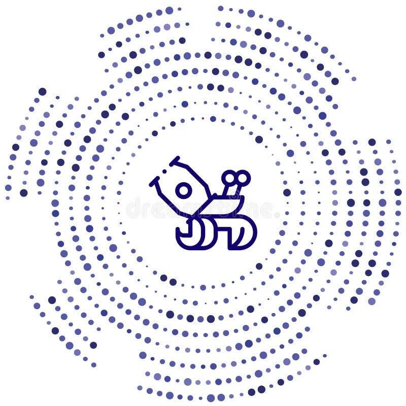 Hermit Crab Vector Icon. Hermit Crab Editable Stroke Stock Vector