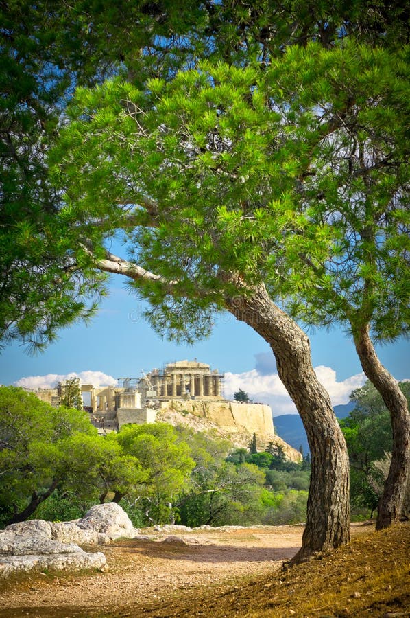 Beautiful view of ancient Acropolis, Athens, Greece. Beautiful view of ancient Acropolis, Athens, Greece