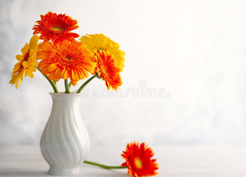 Hermoso Ramo De Flores Rojas Y Amarillas En Jarrón Blanco Sobre Mesa De Madera, Vista Frontal. Vida De Otoño Con Flores Foto de archivo - Imagen de flor, florista: 157498478 Hermoso Ramo De Flores Rojas Y Amarillas En Jarrón Blanco Sobre Mesa De Madera, Vista Frontal. Vida De Otoño Con Flores Foto de archivo - Imagen de flor, florista: 157498478