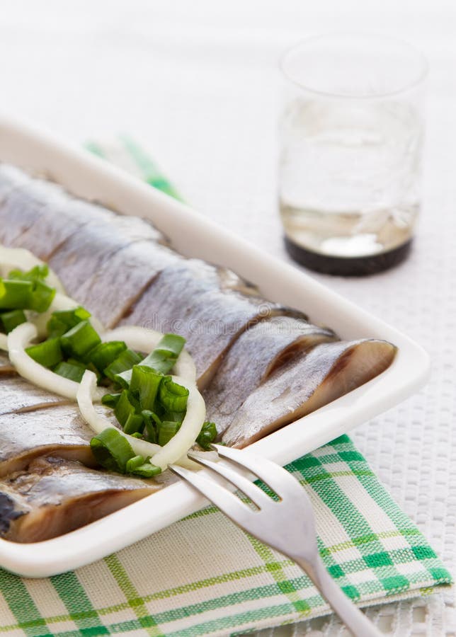 Herring Fillets with Herbs Closeup Stock Image Image of alewife, pepper 24193289