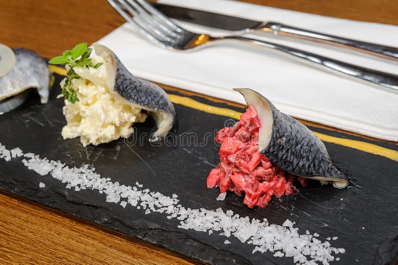 Herring fillets stock photo. Image of consume, food, appetizing 56860044