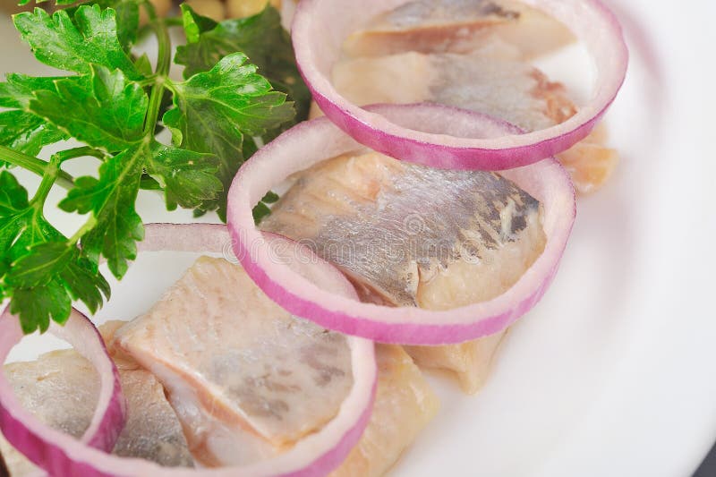 Herring with onion