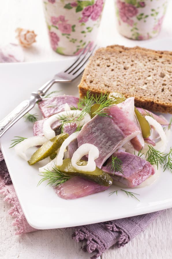 Matjes herring fillets stock image. Image of refreshment 20342255