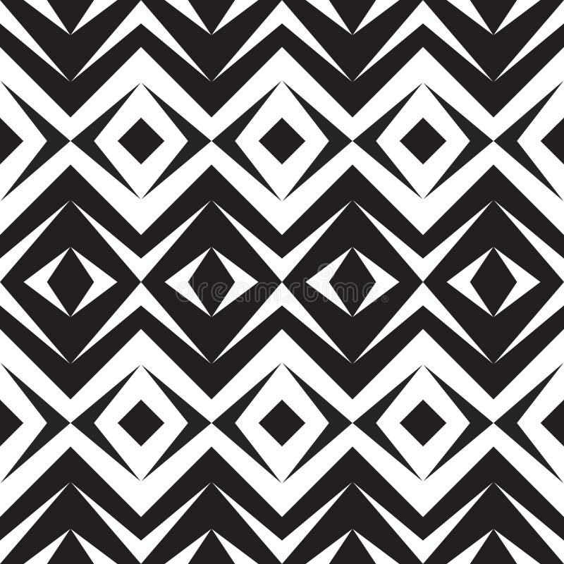 Seamless Geometric Pattern, Seamless Zigzag, Thin Line Print, Black and ...