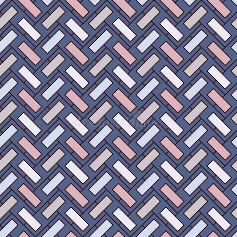 Herringbone wallpaper. Abstract parquet background. Seamless pattern with rectangular tiles. Classic geometric ornament. stock illustration Herringbone wallpaper. Abstract parquet background. Seamless pattern with rectangular tiles. Classic geometric ornament. stock illustration