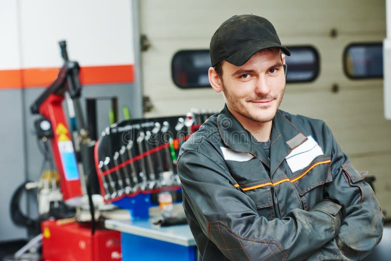 Hersteller autowerktuigkundige stock afbeelding Hersteller autowerktuigkundige stock afbeelding