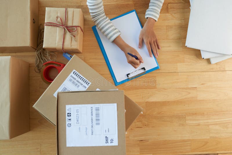 Herstellung einer Liste lizenzfreies stockfoto Herstellung einer Liste lizenzfreies stockfoto