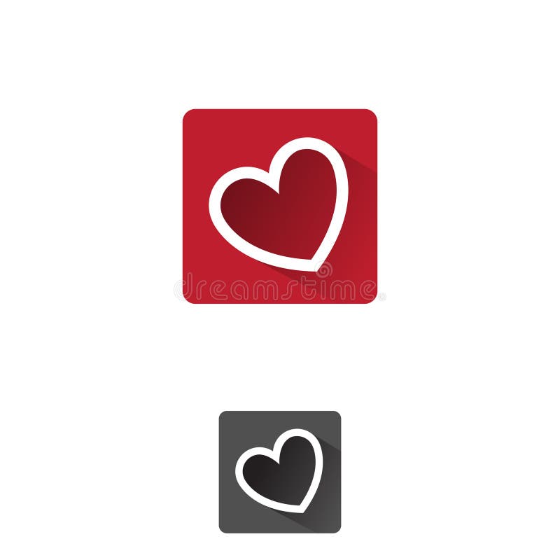 Herz app symbol mit Herz symbol