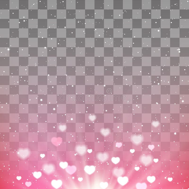 Herz Bokeh schimmernder Hintergrund vektor abbildung