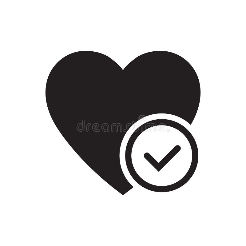 Herz mit Häkchen-Glyphe-Symbol Gesundheitsfürsorge Silhouette-Symbol Kardiologie Negativer Raum Rasterisolierte Abbildung vektor abbildung Herz mit Häkchen-Glyphe-Symbol Gesundheitsfürsorge Silhouette-Symbol Kardiologie Negativer Raum Rasterisolierte Abbildung vektor abbildung