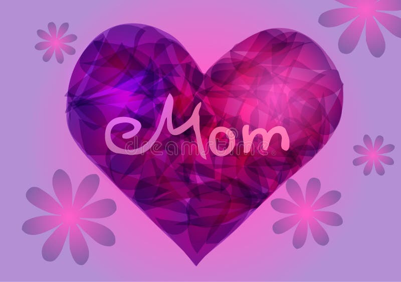 Herz und Blumen vektor abbildung. Illustration von frau - 52443635