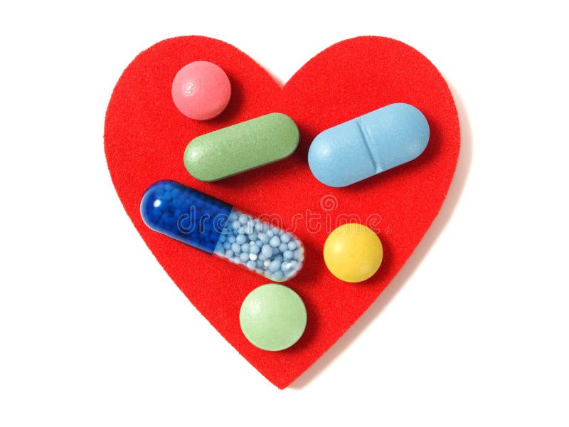 Herz Und Medizin Stockfoto Bild Von Kapseln Medizin