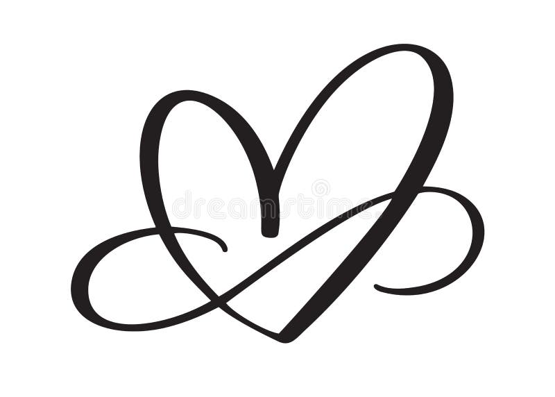 Herzliebeszeichen für immer Das romantische verbundene Symbol der Unendlichkeit, verbinden, Leidenschaft und Hochzeit Schablone f vektor abbildung Herzliebeszeichen für immer Das romantische verbundene Symbol der Unendlichkeit, verbinden, Leidenschaft und Hochzeit Schablone f vektor abbildung