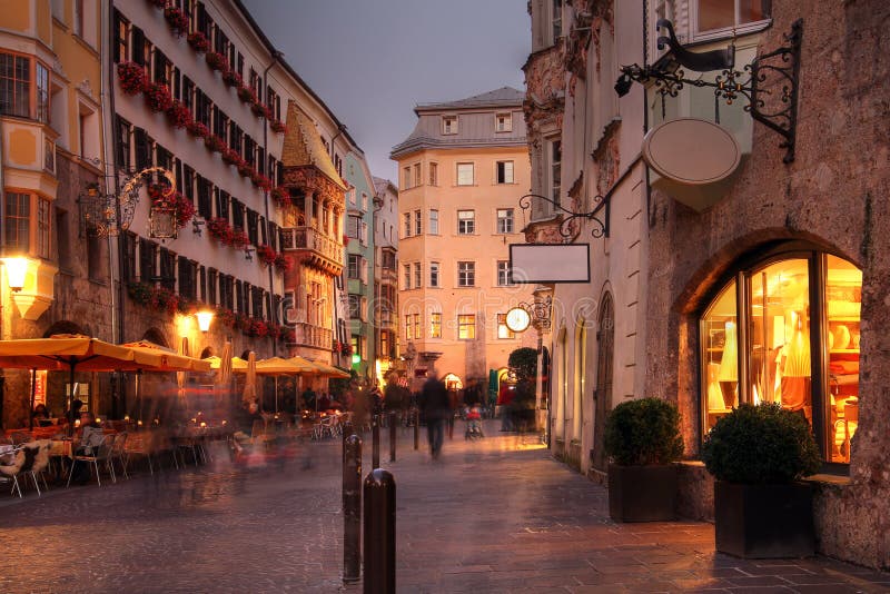 Herzog Friedrich Street in Innsbruck, Austria