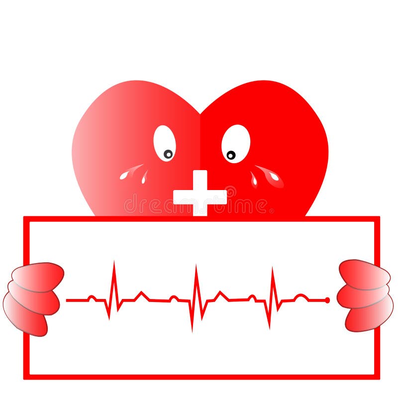 Herzrhythmus ekg Herzikone mit ekg Linie, Vektordesign lizenzfreie abbildung Herzrhythmus ekg Herzikone mit ekg Linie, Vektordesign lizenzfreie abbildung