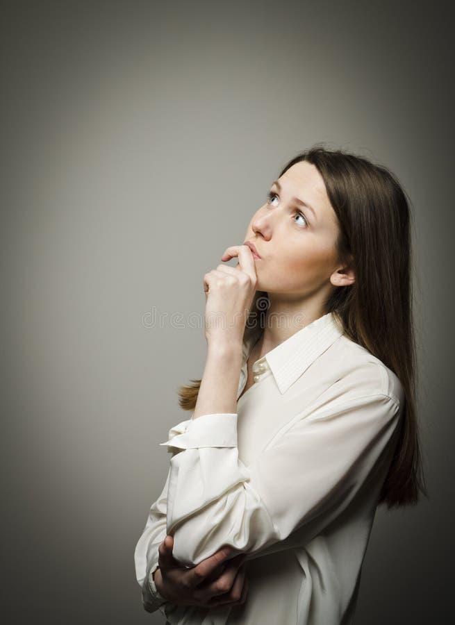 Hesitation stock image. Image of decision, female, difficulty - 45345387