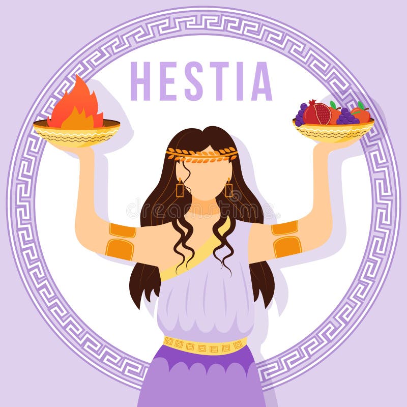 Hestia violet social media efter mockup vektor illustrationer