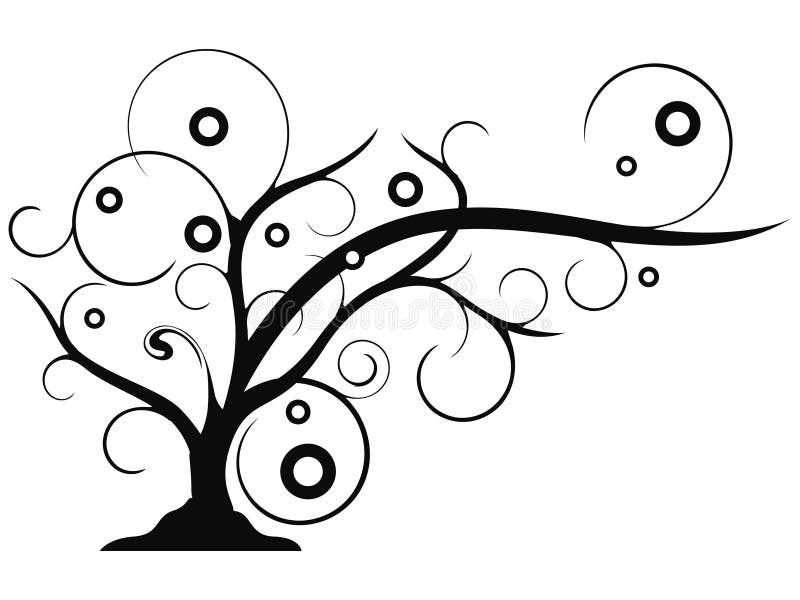 Het abstracte Art. van de Klem van de Boom Groeiende stock illustratie Het abstracte Art. van de Klem van de Boom Groeiende stock illustratie