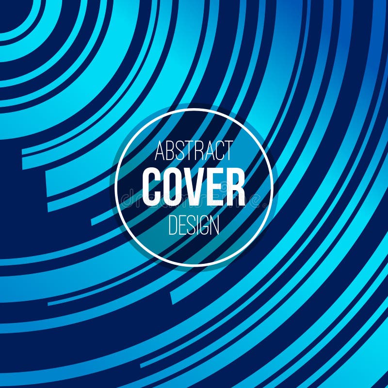Het abstracte creatieve malplaatje van de conceptenlay-out Strepen, golven in blauwe, turkooise kleuren Het kan voor prestaties v royalty-vrije illustratie Het abstracte creatieve malplaatje van de conceptenlay-out Strepen, golven in blauwe, turkooise kleuren Het kan voor prestaties v royalty-vrije illustratie