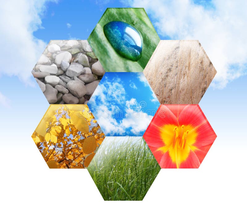 Het abstracte Groene Hexagon Symbool van de Aard Eco vector illustratie Het abstracte Groene Hexagon Symbool van de Aard Eco vector illustratie