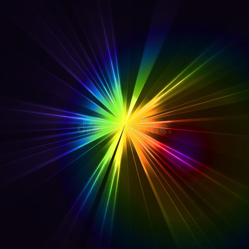 Het abstracte licht van de flitsster Het kleurrijke exploderen