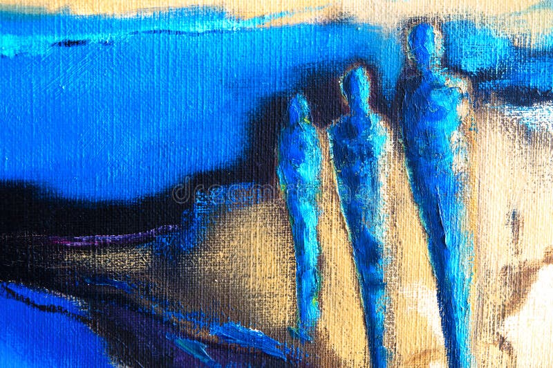 Het abstracte moderne acryl schilderen stock illustratie Het abstracte moderne acryl schilderen stock illustratie
