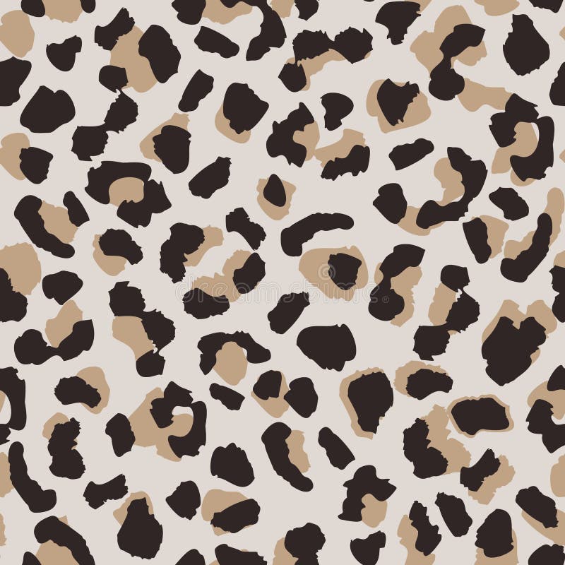 Het abstracte naadloze patroon van de luipaardhuid Dierlijk bontbehang