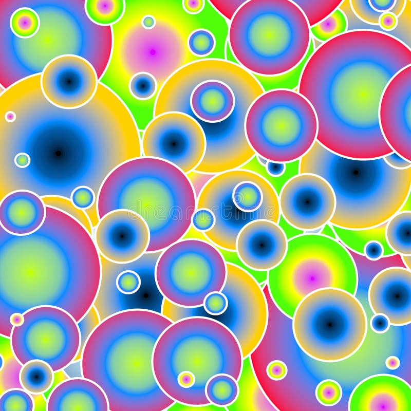Het abstracte Retro Patroon van Cirkels vector illustratie Het abstracte Retro Patroon van Cirkels vector illustratie