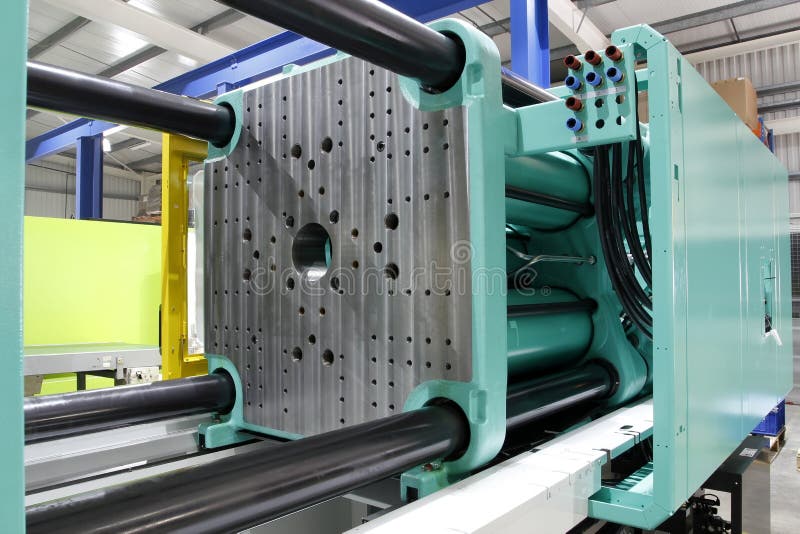 Het afgietselmachine van de injectie stock afbeelding Het afgietselmachine van de injectie stock afbeelding