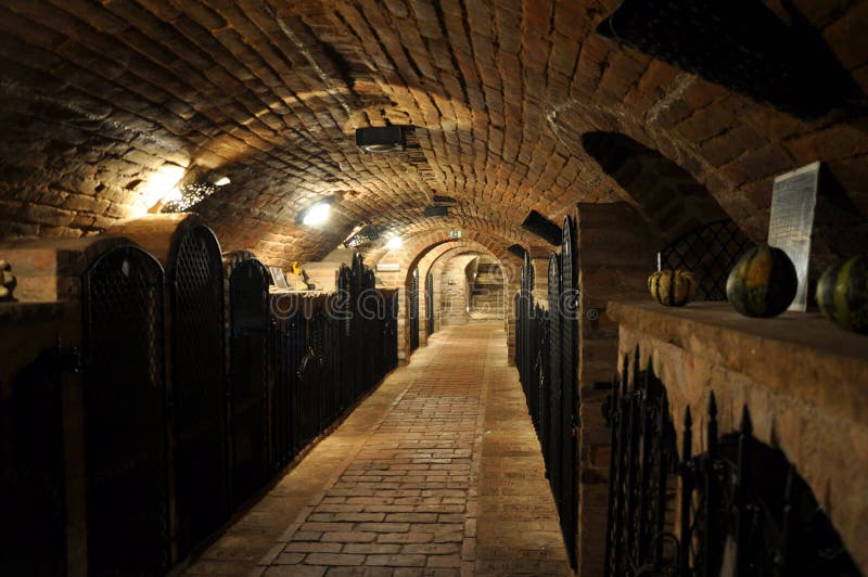 Wine archive collection cellar in Valtice. Wine archive collection cellar in Valtice