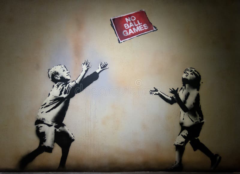Het Art. van de Banskygraffiti De wereld van Bansky royalty-vrije illustratie Het Art. van de Banskygraffiti De wereld van Bansky royalty-vrije illustratie