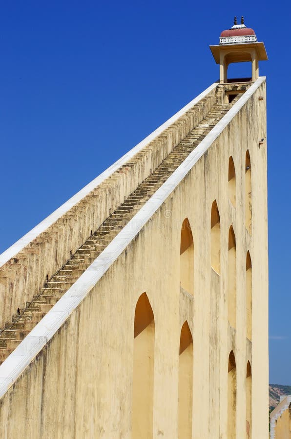 Het astronomische waarnemingscentrum van Jantar Mantar in Japiur, India royalty-vrije stock foto's Het astronomische waarnemingscentrum van Jantar Mantar in Japiur, India royalty-vrije stock foto's