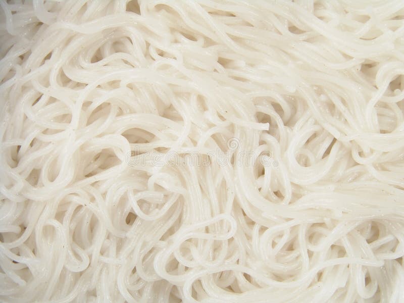 Rice Noodle Asian Food Background Close Up. Rice Noodle Asian Food Background Close Up