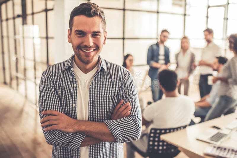 Zakelijke mensen aan het werk stock afbeelding