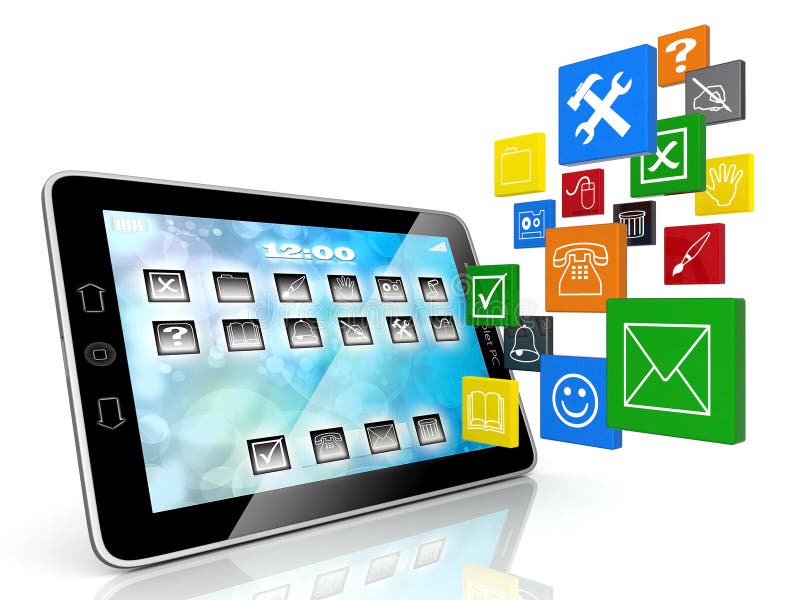 De afbeelding van de computer stock illustratie