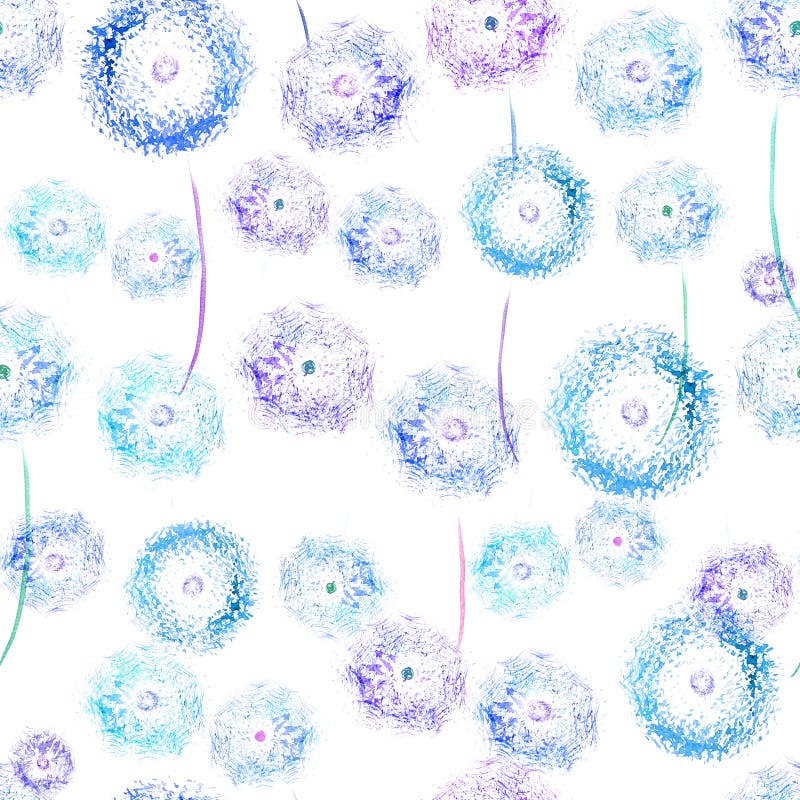 Het beeld van de paardebloemwaterverf stock illustratie Het beeld van de paardebloemwaterverf stock illustratie