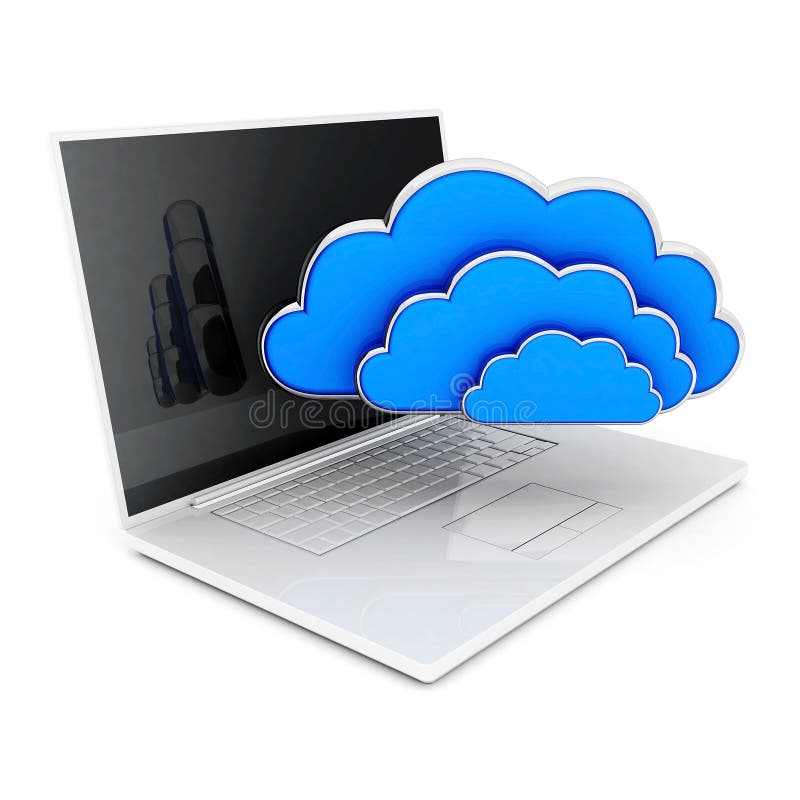 Het beeld van laptop vector illustratie