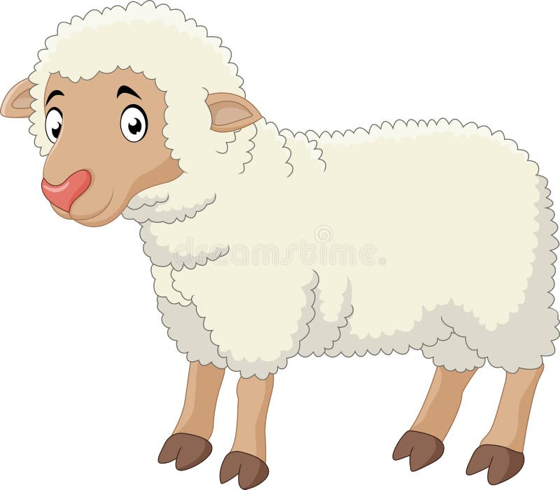 Het beeldverhaal van babyschapen vector illustratie Het beeldverhaal van babyschapen vector illustratie