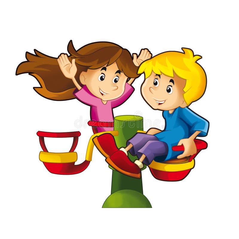 Het beeldverhaalkind - illustratie voor de kinderen vector illustratie Het beeldverhaalkind - illustratie voor de kinderen vector illustratie