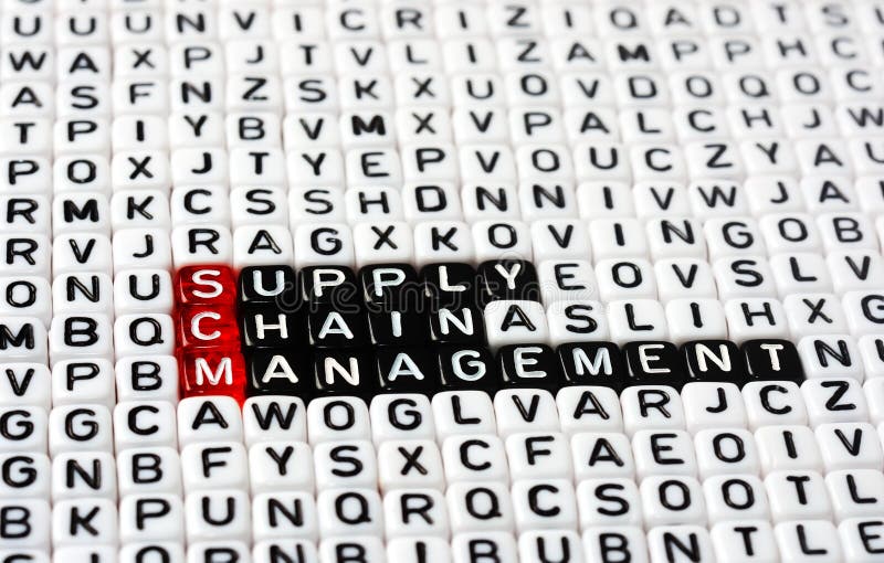 Het Beheer van de Keten van de Levering SCM stock afbeelding Het Beheer van de Keten van de Levering SCM stock afbeelding