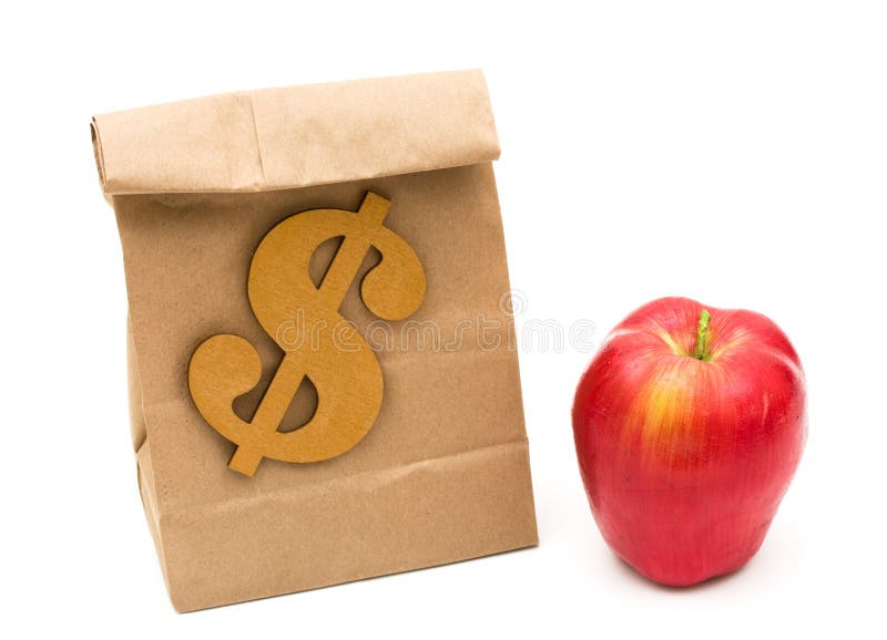 Het besparen van Uw Geld van de Lunch stock foto's Het besparen van Uw Geld van de Lunch stock foto's