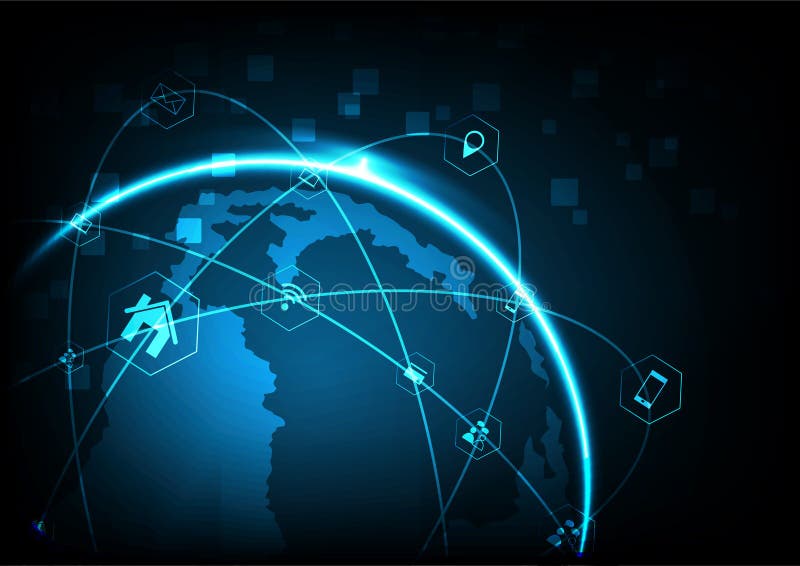 Het beste Concept van Internet globale zaken van conceptenreeks stock illustratie Het beste Concept van Internet globale zaken van conceptenreeks stock illustratie