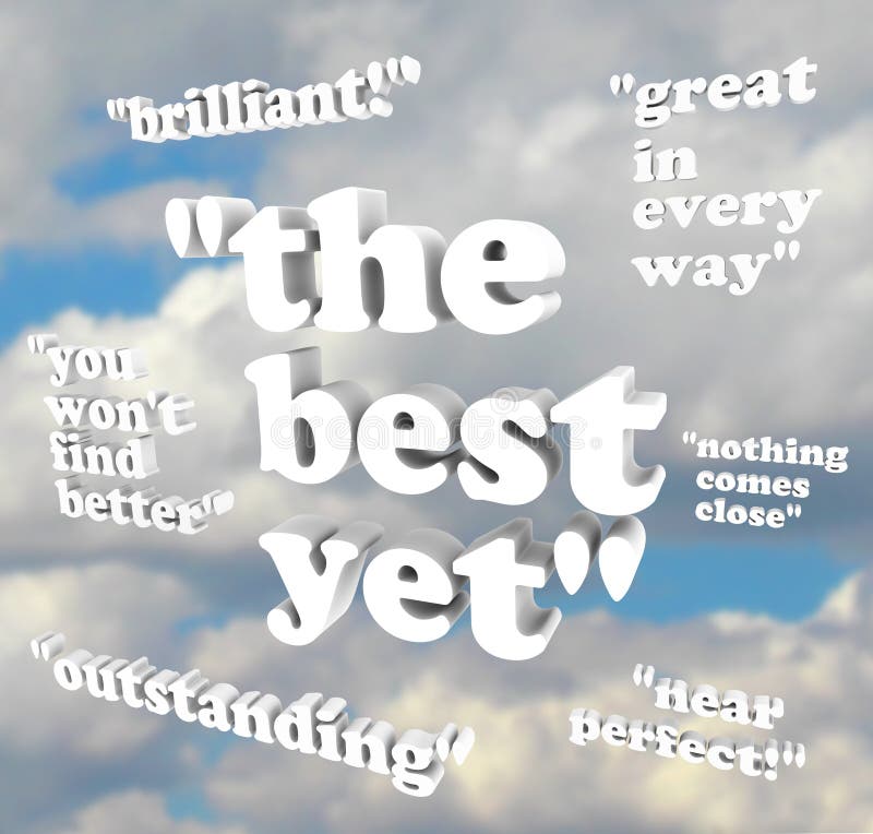 Het beste nog - Citaten van Lof vector illustratie Het beste nog - Citaten van Lof vector illustratie