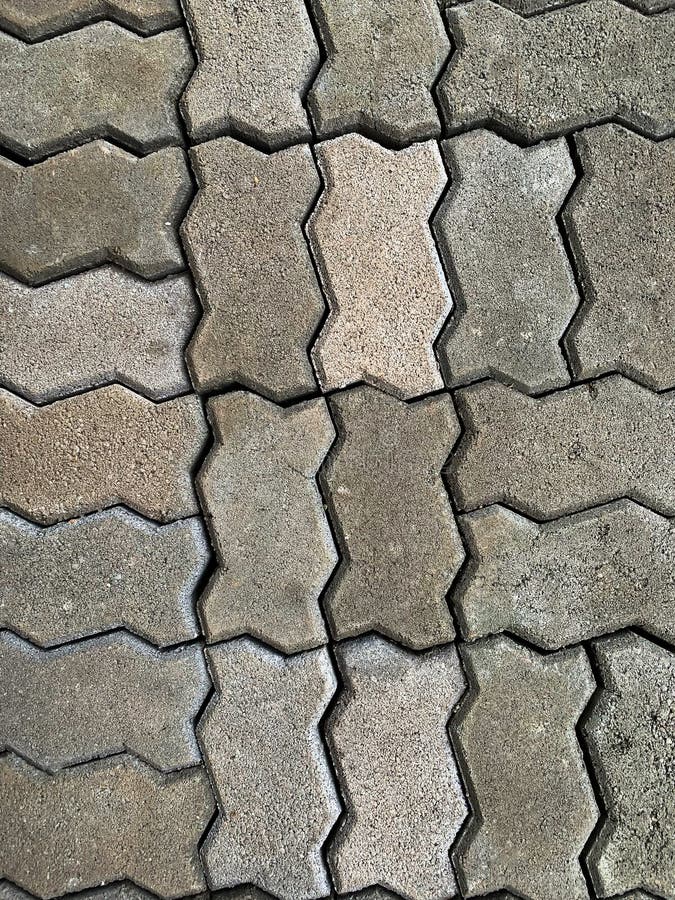 Het beton bedekt blokvloer stock afbeelding Het beton bedekt blokvloer stock afbeelding
