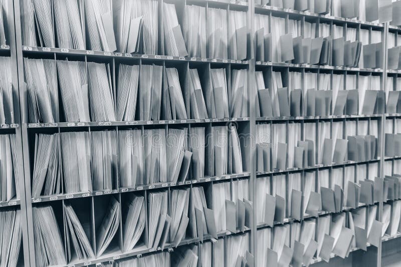 Keeping paper records on the shelves. Keeping paper records on the shelves.